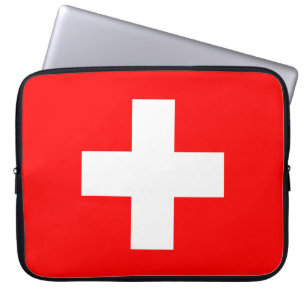 Zwitserse vlag (Zwitserland) Laptop Sleeve