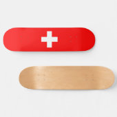 Zwitserse vlag (Zwitserland) Persoonlijk Skateboard (Horizontaal)