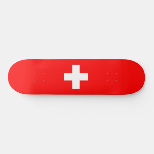 Zwitserse vlag (Zwitserland) Persoonlijk Skateboard (Horizontaal)