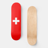 Zwitserse vlag (Zwitserland) Persoonlijk Skateboard (Voorkant)