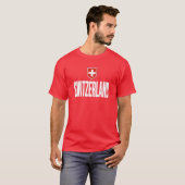 Zwitserse vlag Zwitserland Souvenir Schweiz Gift S T-shirt (Voorkant volledig)