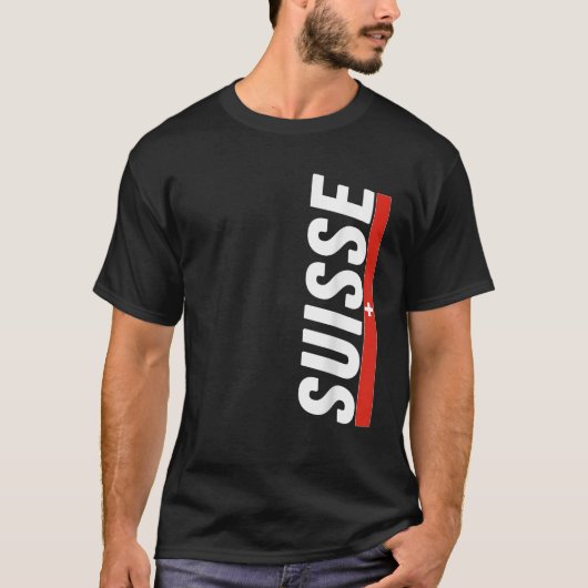 Zwitserse vlag Zwitserland Souvenir Schweiz Gift S T-shirt (Voorkant)