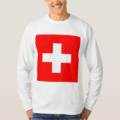 Zwitserse vlag (Zwitserland) T-shirt (Voorkant)