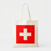 Zwitserse vlag (Zwitserland) Tote Bag (Voorkant)