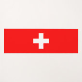 Zwitserse vlag (Zwitserland) Yogamat (Voorkant (horizontaal))