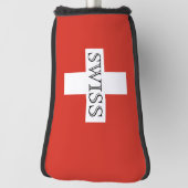 Zwitserse vlag Zwitserse golfslagzool Golfheadcover (Draai 90)