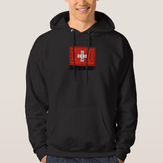 Zwitserse vlag Zwitserse vlag Hoodie (Voorkant)