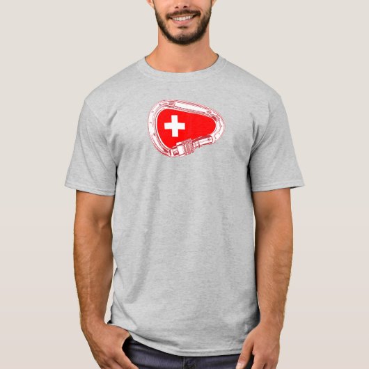 ZWITSERSE Vlaggenbeklimmer T-shirt (Voorkant)