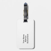 Zwitserse vlaggenkaart bagagelabel (Achterkant verticaal)