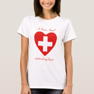 ZWITSERSE Vlaggenliefje T-Shirt