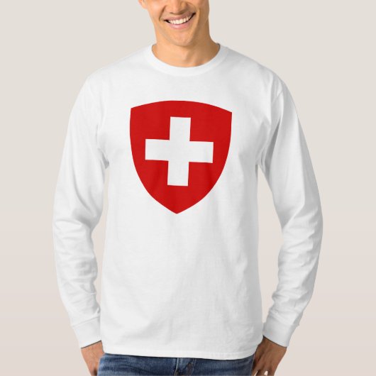 Zwitserse wapenschild - Zwitsers Souvenir T-shirt (Voorkant)
