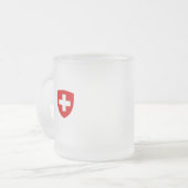 Zwitserse wapenstilstand - Zwitserland Souvenir Matglas Koffiemok (Voorkant links)