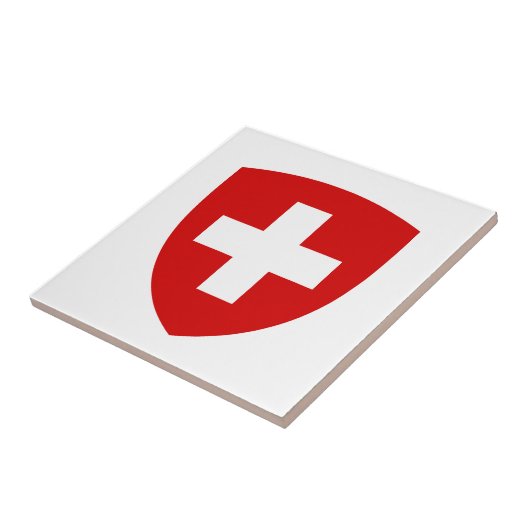 Zwitserse wapenstilstand - Zwitserland Souvenir Tegeltje (Zijkant)