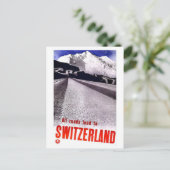 Zwitserse wegen Briefkaart (Staand voorkant)