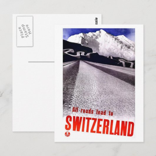 Zwitserse wegen Briefkaart (Voorkant / Achterkant)