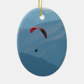 Zwitserse Zweefvliegen Keramisch Ornament (Achterkant)