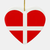 ZwitZwitserland - Vlaggenhart Keramisch Ornament (Achterkant)