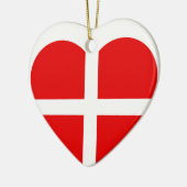 ZwitZwitserland - Vlaggenhart Keramisch Ornament (Links)