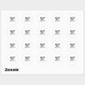 "Zwoeg Vandaag, Schijn Morgen." Ronde Sticker (Vel)