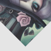 zwoel Mad Hatter Paarse Haar Decoupage Papier (Detail)