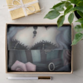 zwoel Mad Hatter Paarse Haar Decoupage Papier (Geschenk)