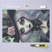 zwoel Mad Hatter Paarse Haar Decoupage Papier (Craft)