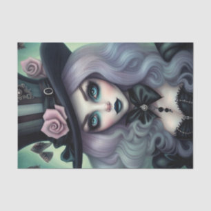 zwoel Mad Hatter Paarse Haar Decoupage Papier
