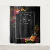 Zwoele Nachten Bloemige Trouw Altijd Voor Altijd I Wandkleed (Voorkant)