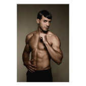Zwoele Stare Hot Guy Poster (Voorkant)