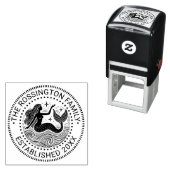 Zwoele Zeemeermin in Golven Familienaam Datum Opge Zelfinktende Stempel (In situ)