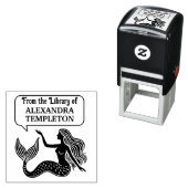 Zwoele Zeemeermin Talk Bubble #1 Bibliotheek Boekn Zelfinktende Stempel (In situ)