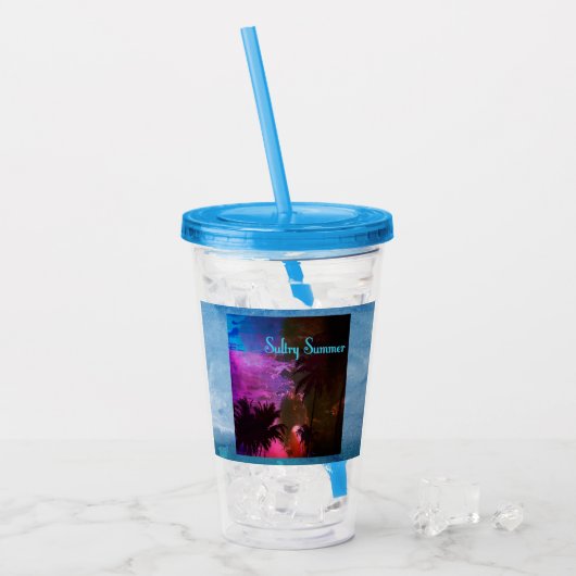Zwoele Zomer Acryl Drinkbeker (Voorkant ijs)