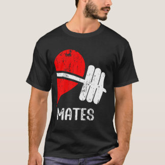 Zwole Mates Paren Matching Gym Grappig T-shirt Wei