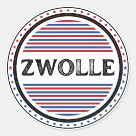Zwolle City Pride Embleem – Nederlandse identiteit Ronde Sticker