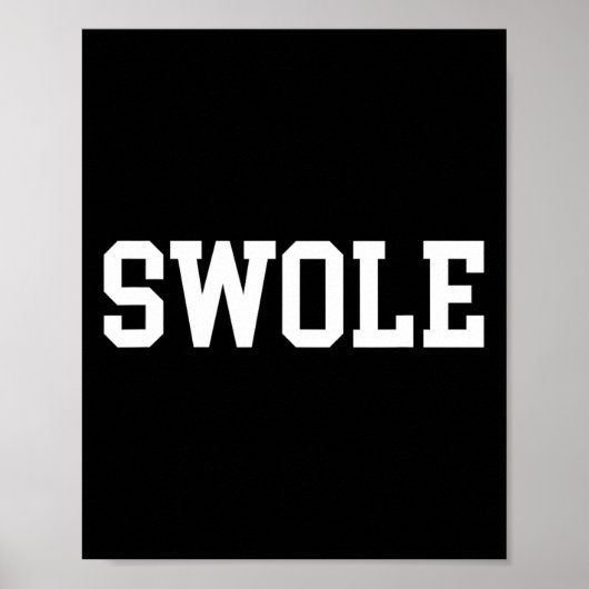 Zwolle grappig gewichtheffen en bodybuilding poster (Voorkant)