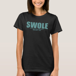 Zwolle in Blauw Bodybuilding Fitness Motivatie Gym T-shirt