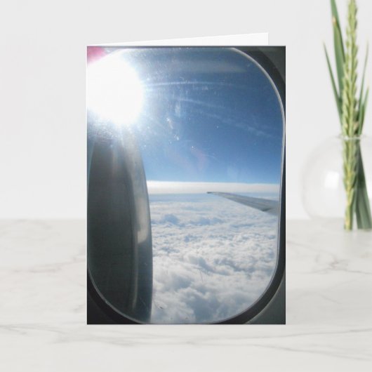 "Zwolse Lucht Vliegtuig" Verjaardagskaart Kaart (Voorkant)