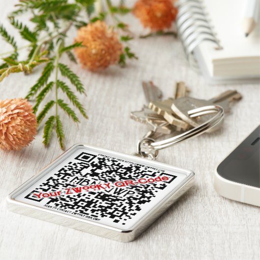 ZWOOKY QR sleutelhanger (Zijkant)