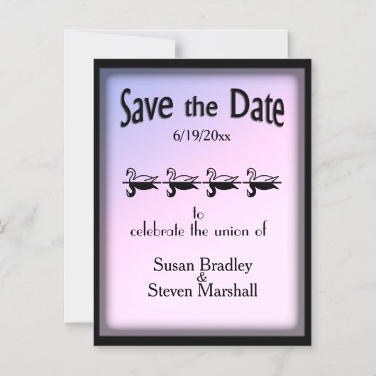 Zwringt liefdesparen de Datum Magnetische Uitnodiging (Voorkant)