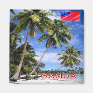 zWS010 LEFAGA, Paradise Beach, SAMOA, Fridge Magneet
