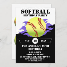 Zwtball Paarse Fire Birthday Party