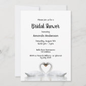 Zwten houden van een uitnodiging voor een witte do (Voorkant)