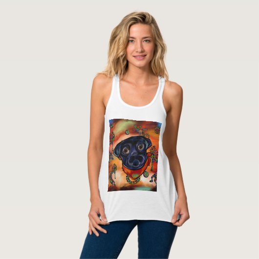 ZWUIDWESTELIJKE PUG TANKTOP (Volledige Voorkant)