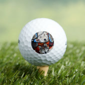 ZWUIDWESTELIJKE WOLF KUNST GOLFBALLEN (Insitu Shirt)