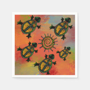 ZWUIDWESTERNE SCHILDPAD KUNST SERVET