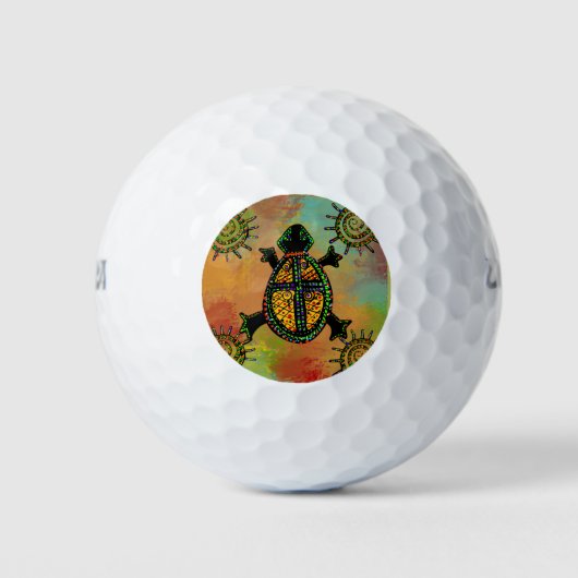 ZWUIDWESTERSCH SCHILDPAD KUNST GOLFBALLEN (Voorkant)