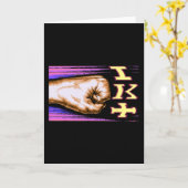 Zx Spectrum C64 Karate 8-bit Retro Kaart (Gele Bloem)