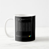 ZX Spectrum geek Code Essential T Shirt Koffiemok (Links)