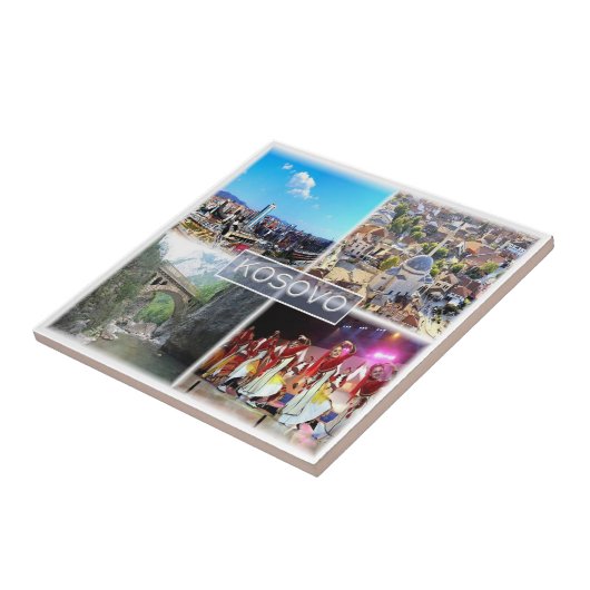 zXK005 KOSOVO, Europa, Tegeltje (Zijkant)