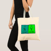 Zy periodieke lijstnaam canvas tas 2 (Voorkant (product))